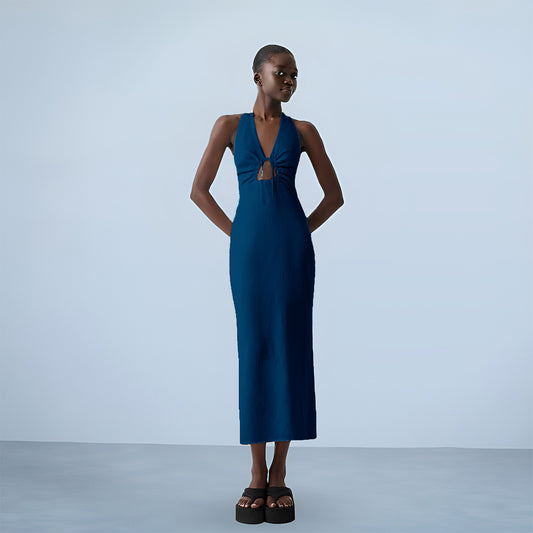 Halterneck Cut-Out Dress