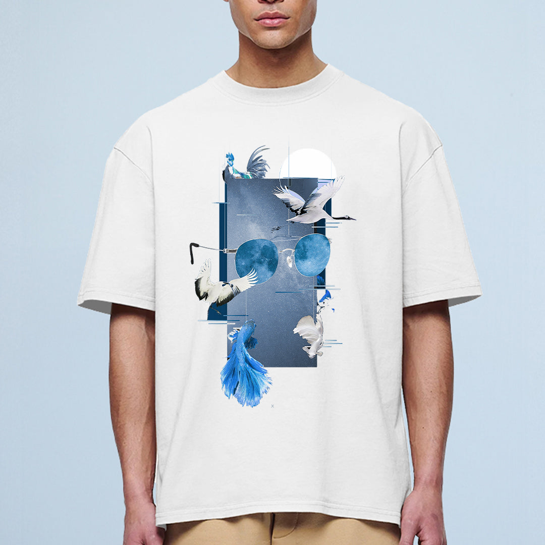 Genz Marine Oversized T-Shirt